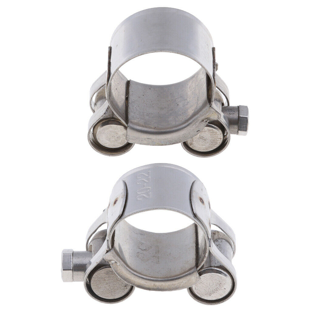 20-22mm & 26-28mm Motorcycle Exhaust Pipe Clamp Caliper - Stainless Steel