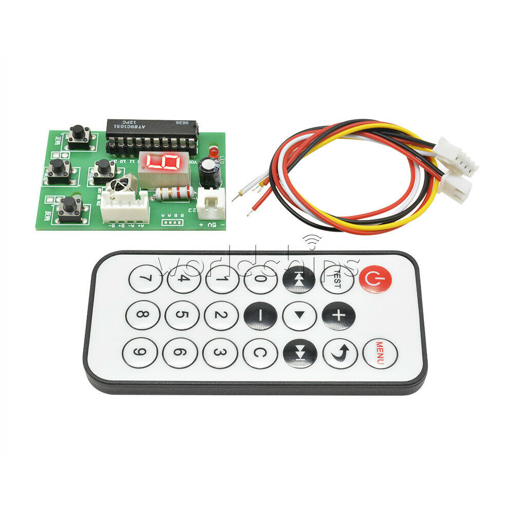 DC 5v 2-phase Stepper Motor Driver Controller Board Adjustable Speed + Remote