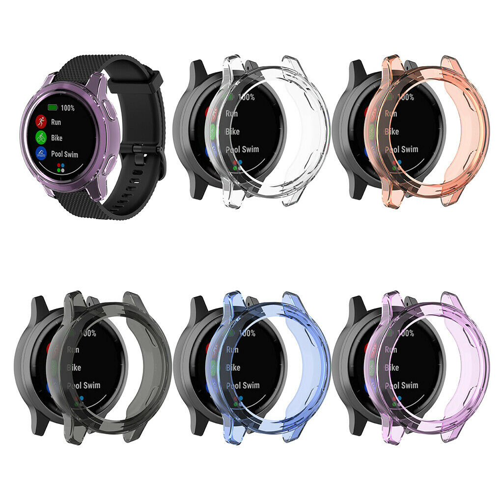 Smart Watch TPU Protective Case Cover For Garmin vivoactive 4 Active Blue