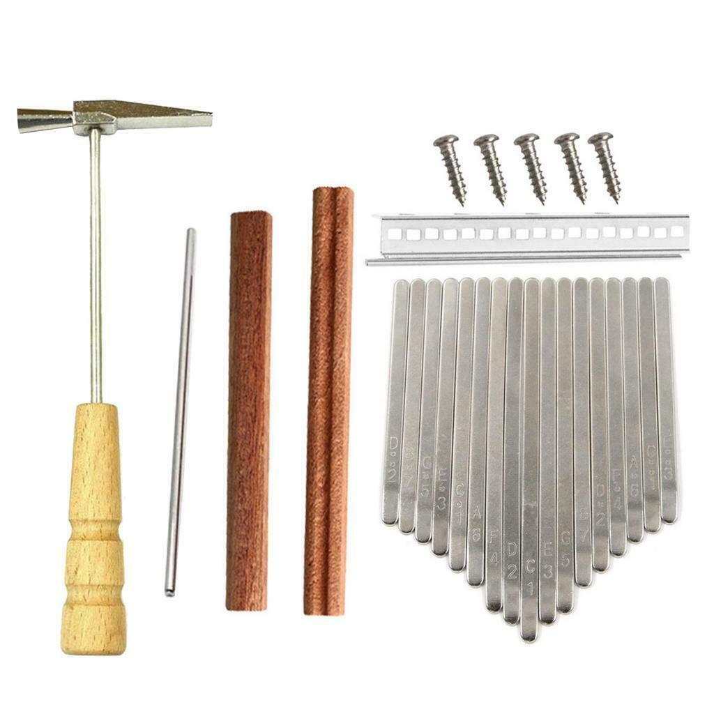 17 Key Kalimba DIY Accessory Thumb Piano - Keys+Bridge+Tuning Hammer