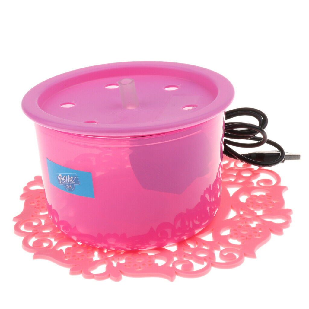 Pet Fountain Cat Dog Water Dispenser with Pump Automatic Water Bowl Fountain Red