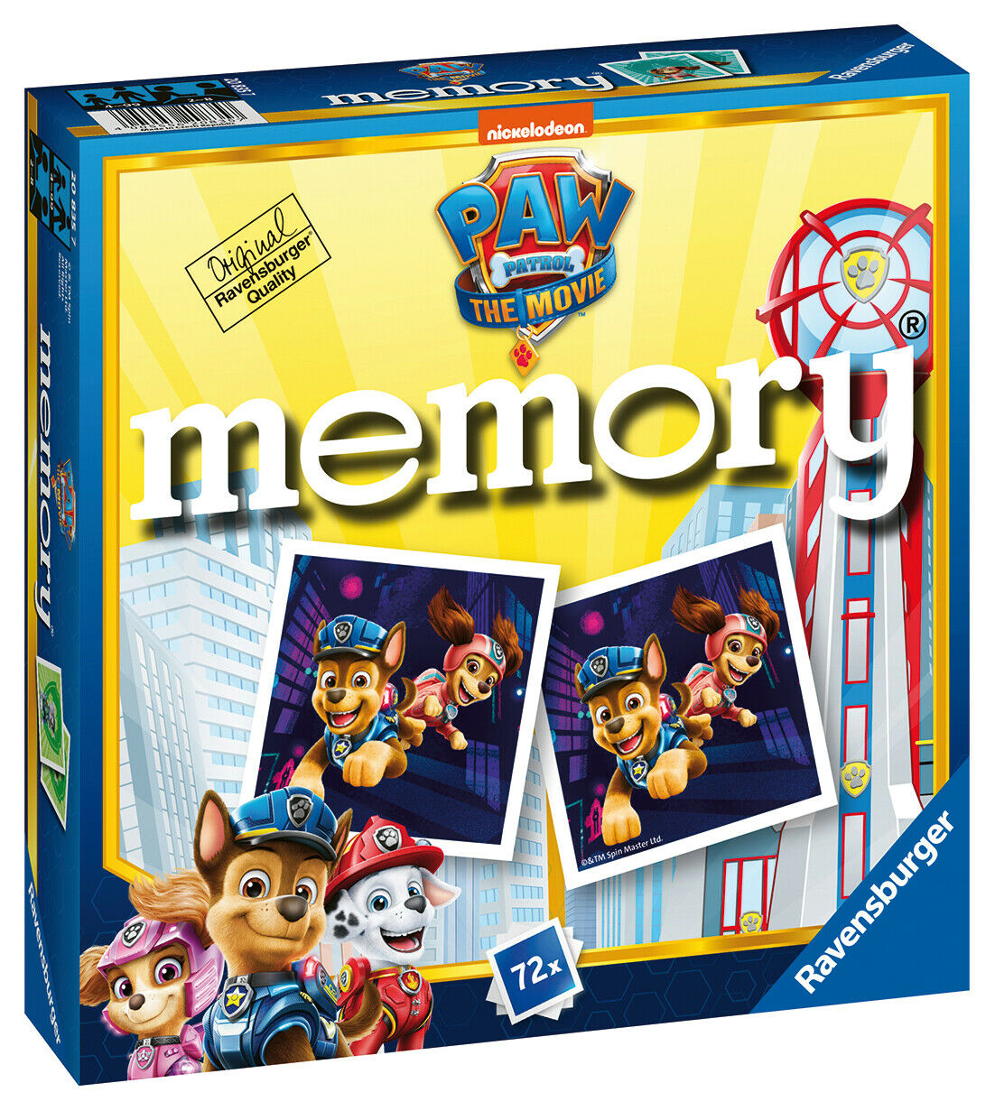 20835 Ravensburger Paw Patrol The Movie Mini Memory Snap Pairs Game Age 3+