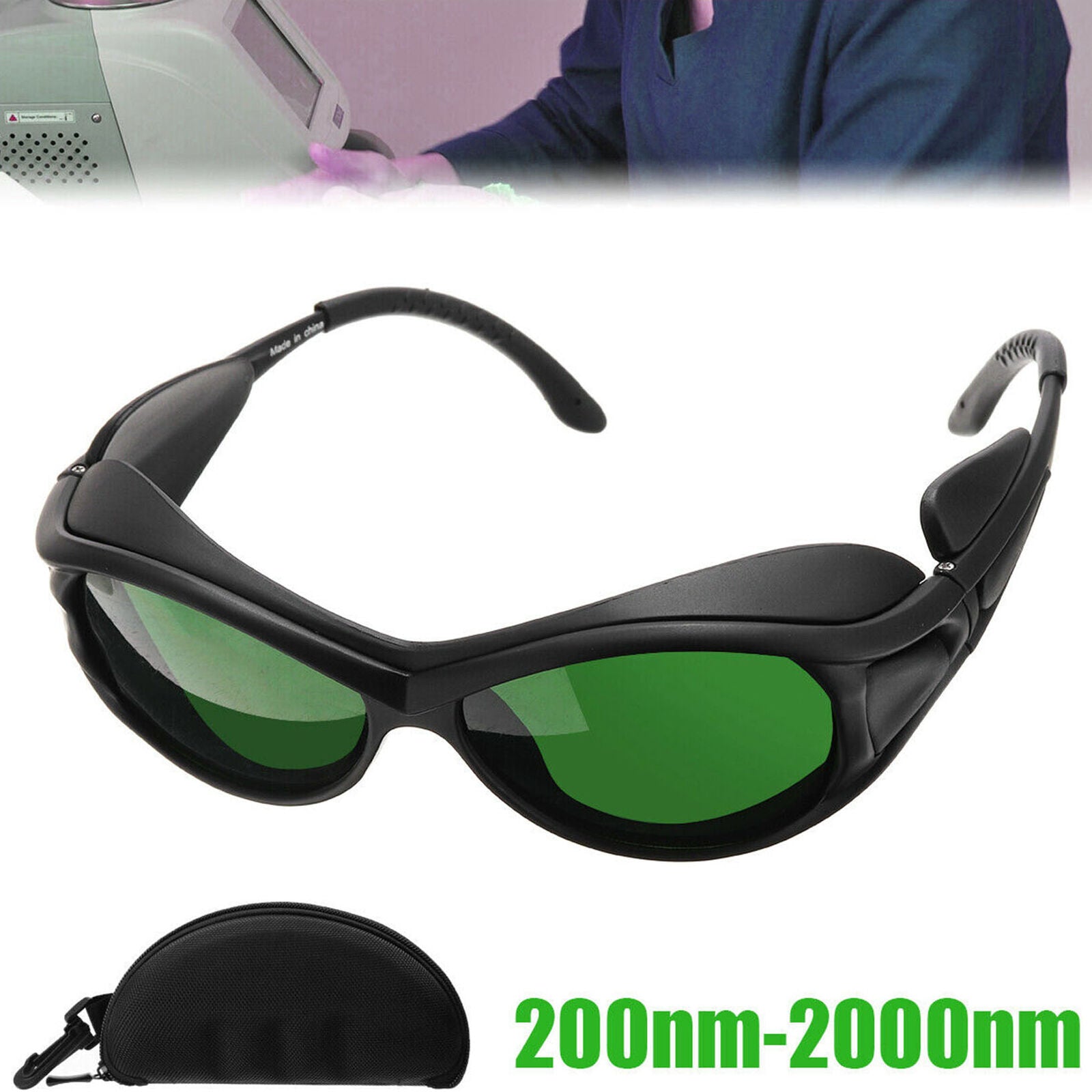 200nm - 2000nm Protection Goggles for IPL CE OD5+ CE UV400  Safety Glasses