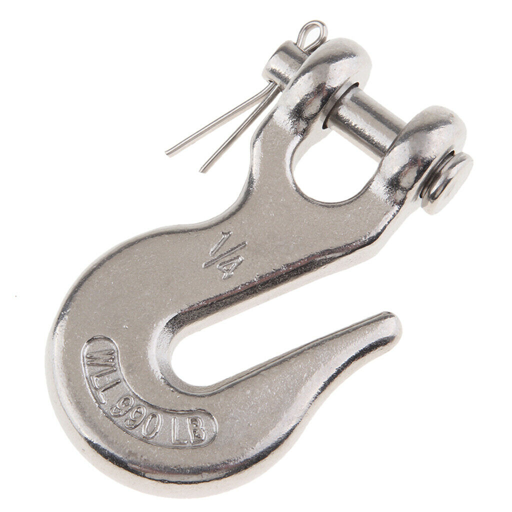 316 Stainless Steel Hardware 1/4 Inch Clevis Grab Slip Hook Lifting Chain