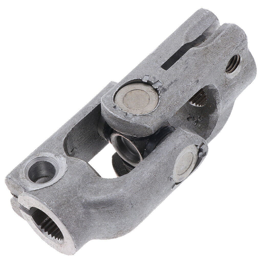 Metal 30T 14mm Polished Steering U-Joint for UTV Go Golf Cart Buggy Vehicles