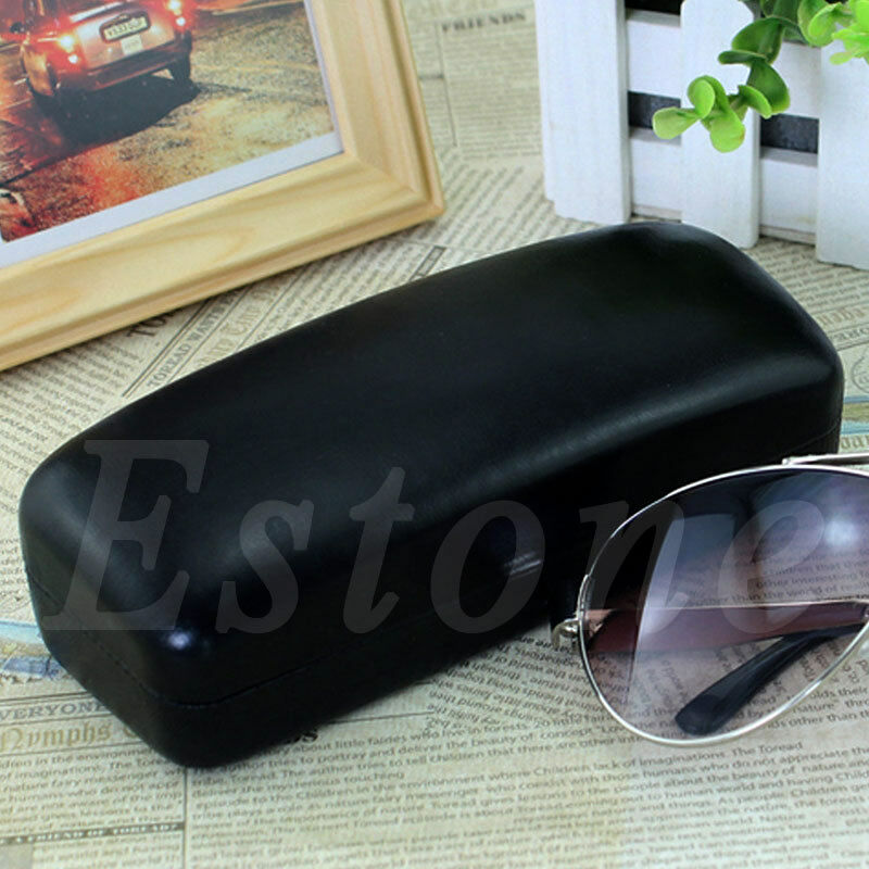 Eye Glasses Sunglasses Hard Case Portable Holder Protector Box Clamp Shell