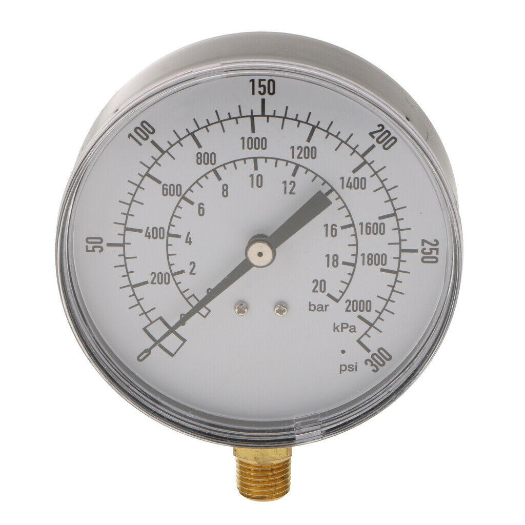 1/4in Digital Pressure Gauge Meter Tester Manometer Gas Water Oil Pressure Full