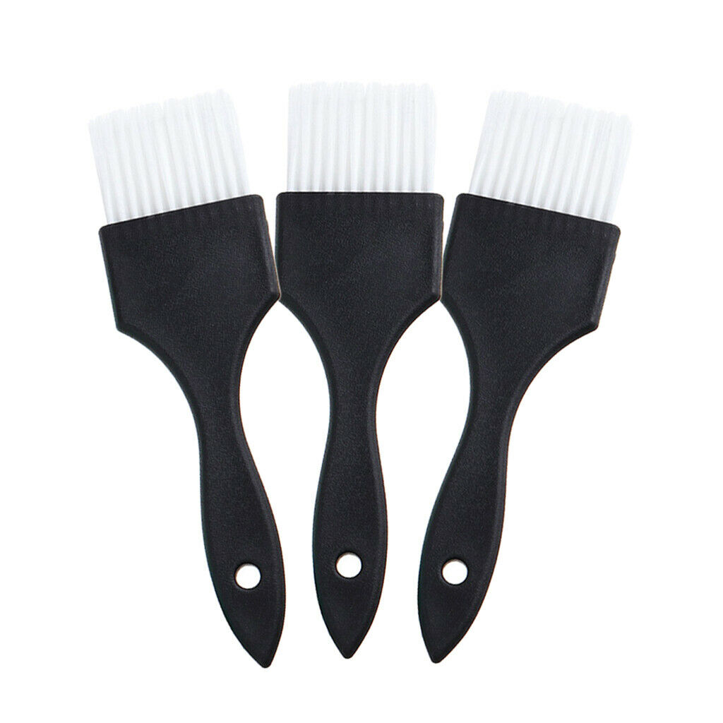3 Pieces Hair Coloring Dye Tint Brush for Bleach Perming Chemical Treatment
