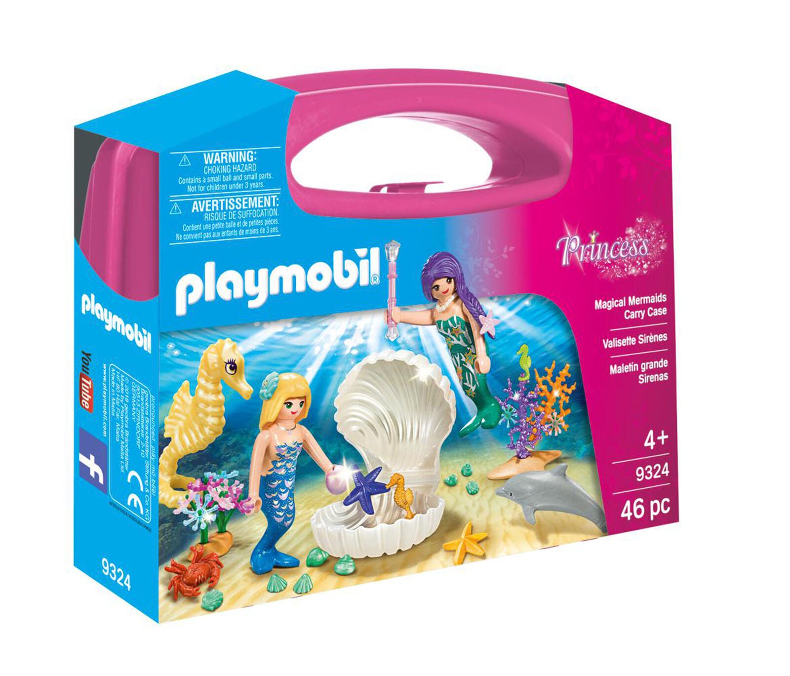 9324 Playmobil Large Mermaid Carry Case Suitable for ages 5 years and up.