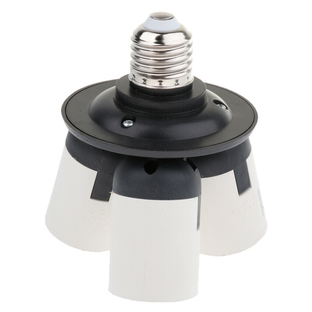 E27 to 3 E27 Socket Adapter Studio Photo Kit Light Lamp Bulb Base Holder
