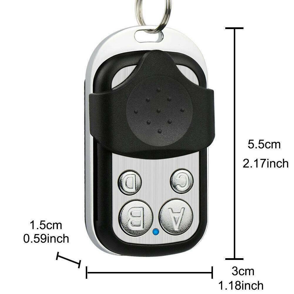 433.92MHZ Rolling Code Universal 4-Button Gate Garage Door Opener Remote Control