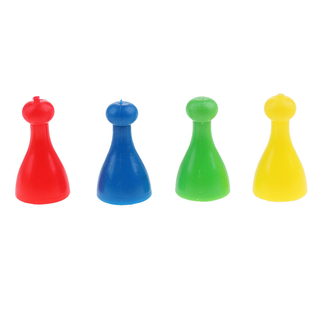 Lots 16 Multicolor Plastic Human shape Chess Pieces Board Game Parts 2.5cm