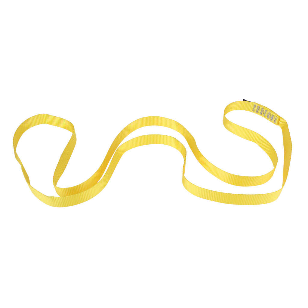 2pcs Climbing Sling 35KN 120cm Nylon Sling Runner Strap Safety Equipment
