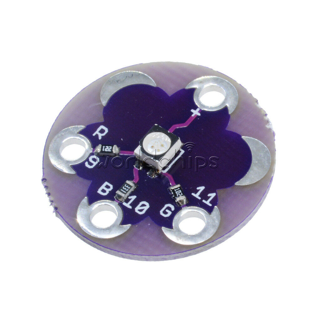 2PCS LilyPad Tri-Color LED RGB For Arduino