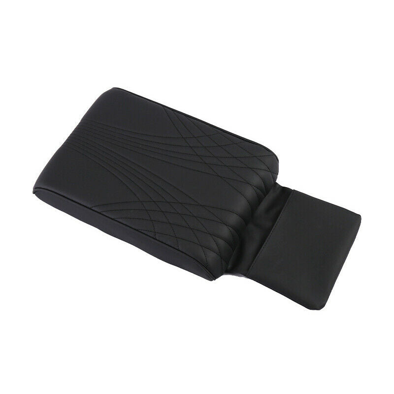 1PC Car Center Console Elbow Support Armrest Pad with Pocket Heighten PU Leather