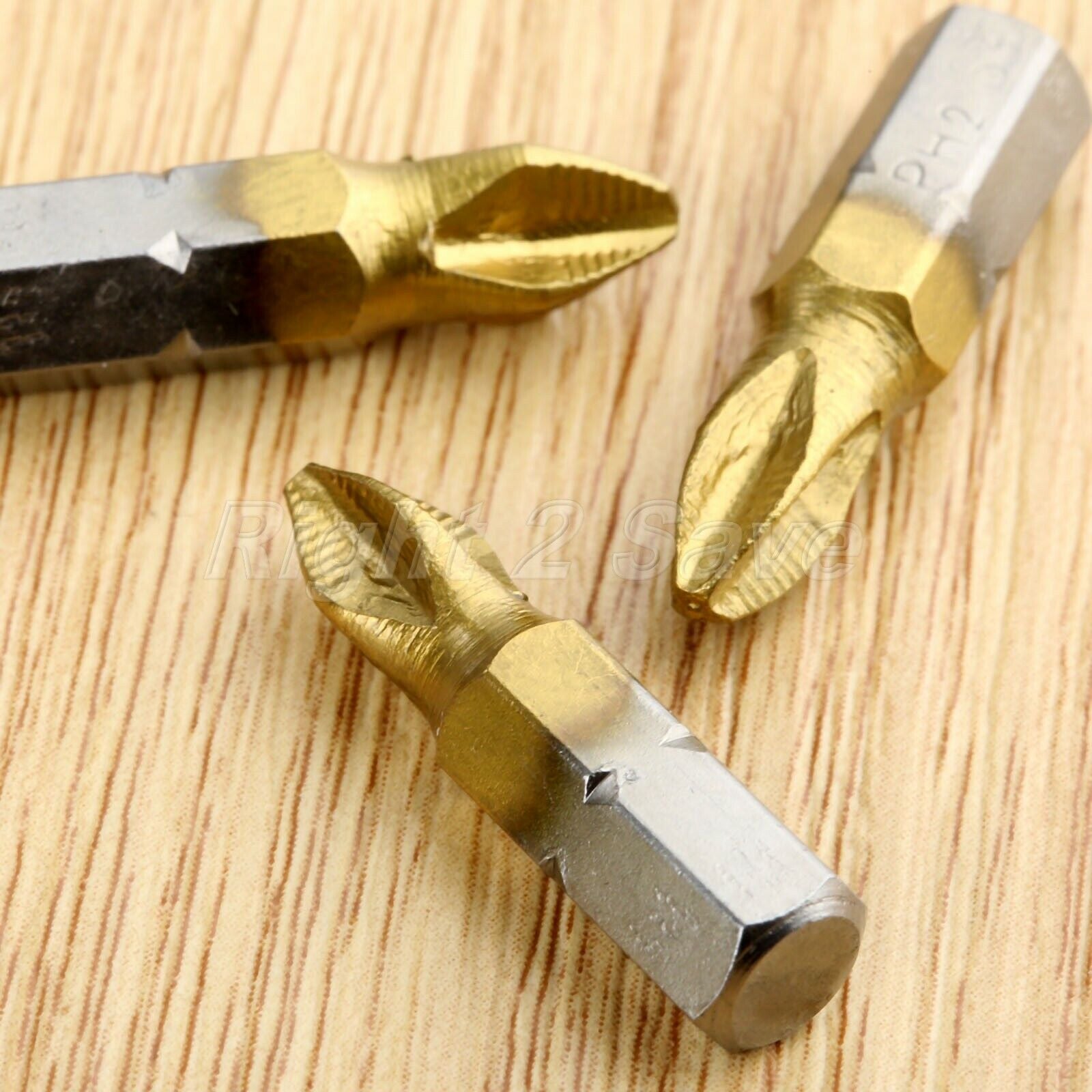 10PC 20mm Hex Shank PH2 Screwdriver Bits For Impact Drill Cross Head Screwdriver
