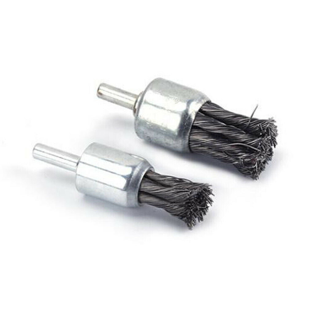 Wire Knot End Brush Rust Paint Removal Tools For Die Grinder or Drill 25mm