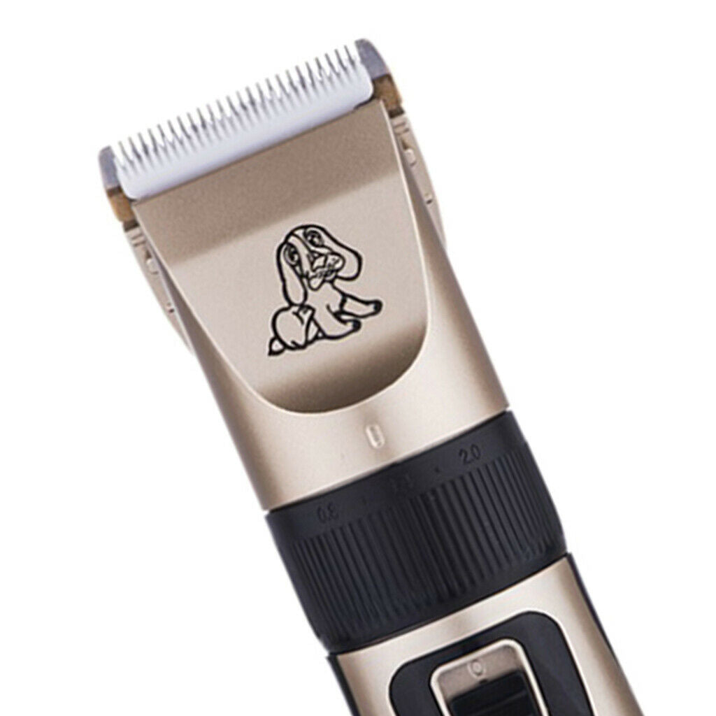 2Set Dog Shaver Clippers USB Pet Hair Trimmer 5-gear Blades for Dogs & Cats