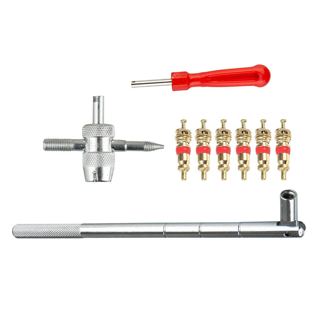 Bike Screwdriver Valve Stem Core Tire Repair Single Head Remover Pry Kits