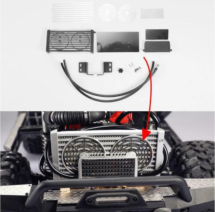 Water Tank Cooling Box Radiator Tank V8 Engine for 1/10 Traxxas TRX4 Crawler