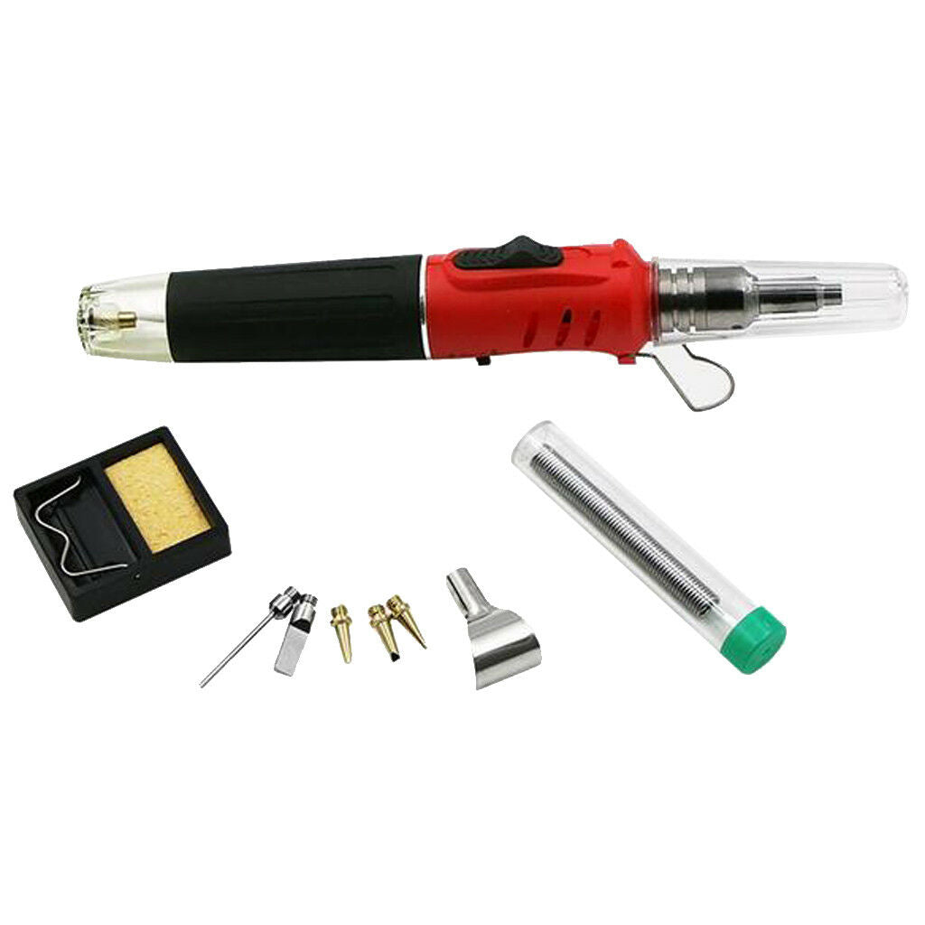 Tool Flame Torch Iron Butane Soldering Kit Power Probe Cordless Welding Gas