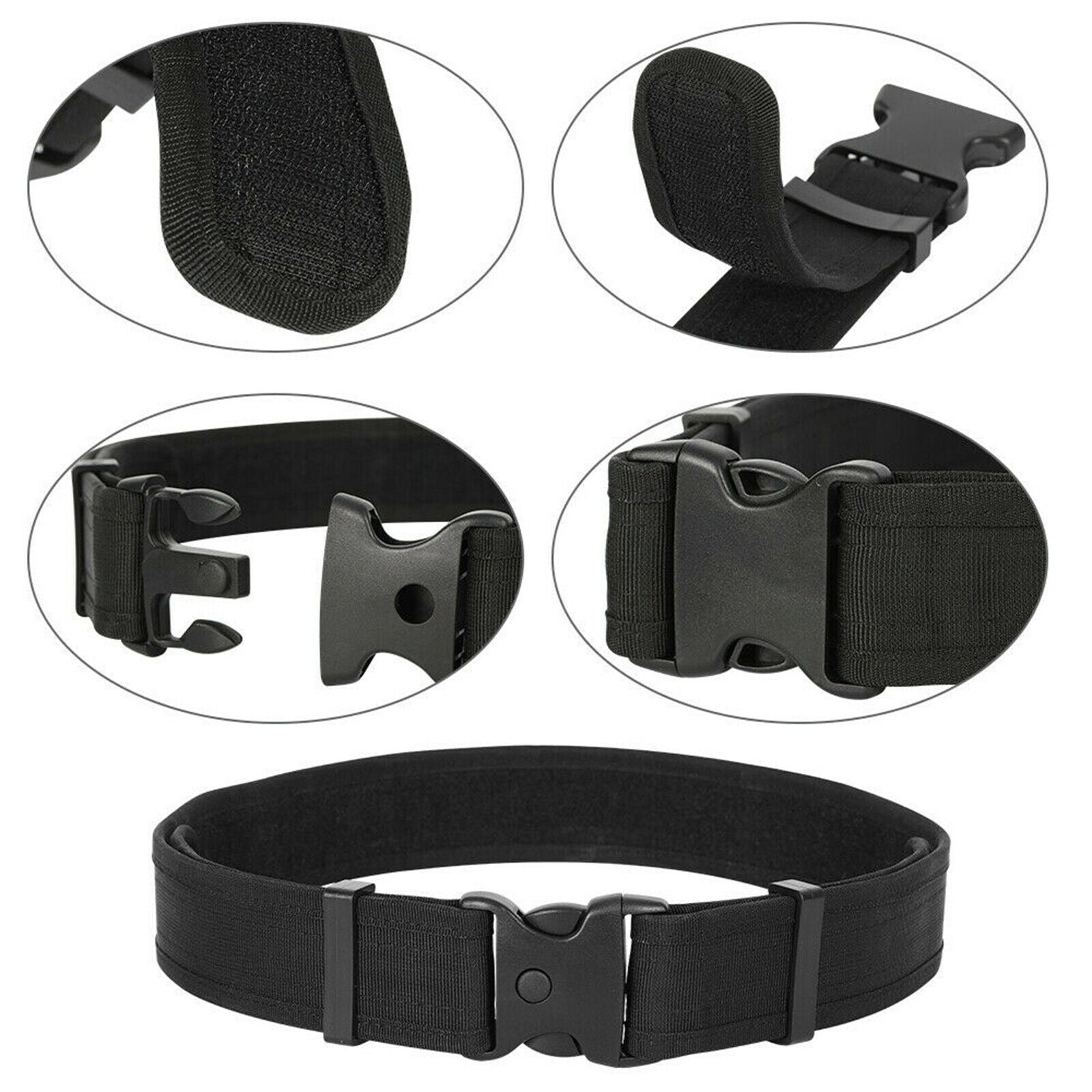 10-in-1 Mens Security Guard Equipment Duty Utility Belt Belly Band Black
