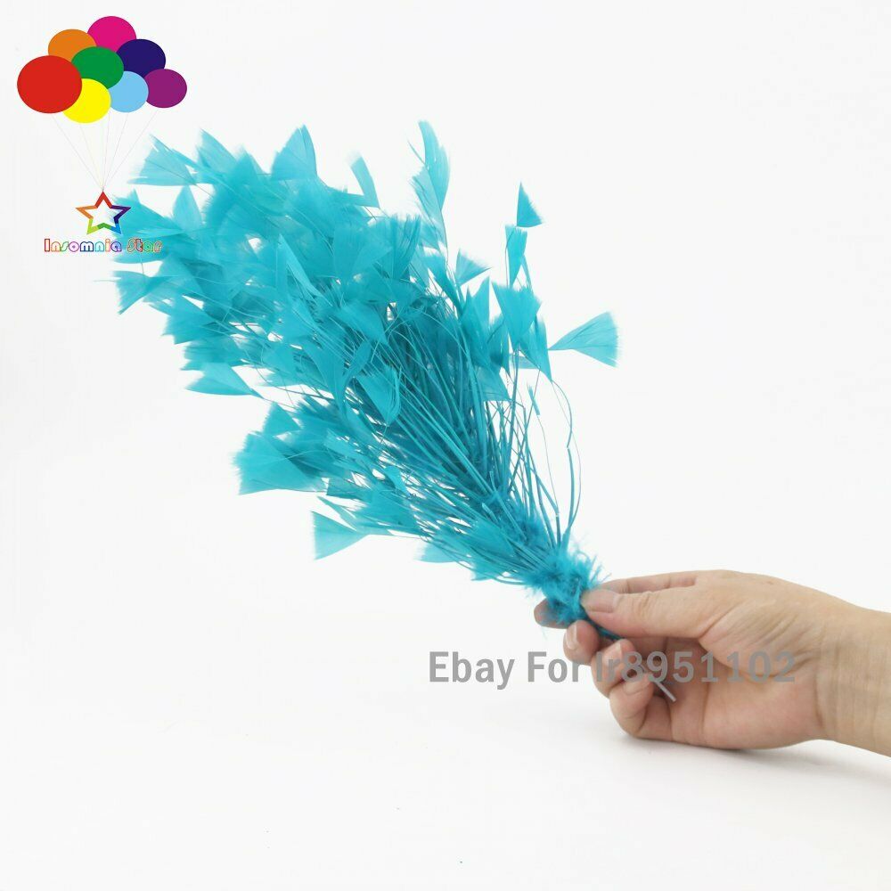 Lake Green 1Pcs 30CM Turkey Feathers for DIY Jewelry Wedding Party Corsage Decor