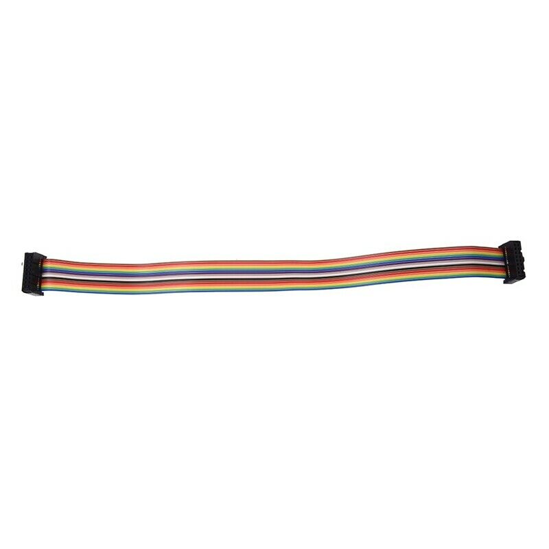 2.54mm Pitch 16 Pin Female to Female IDC Connector Rainbow Color Ribbon Flat CV6