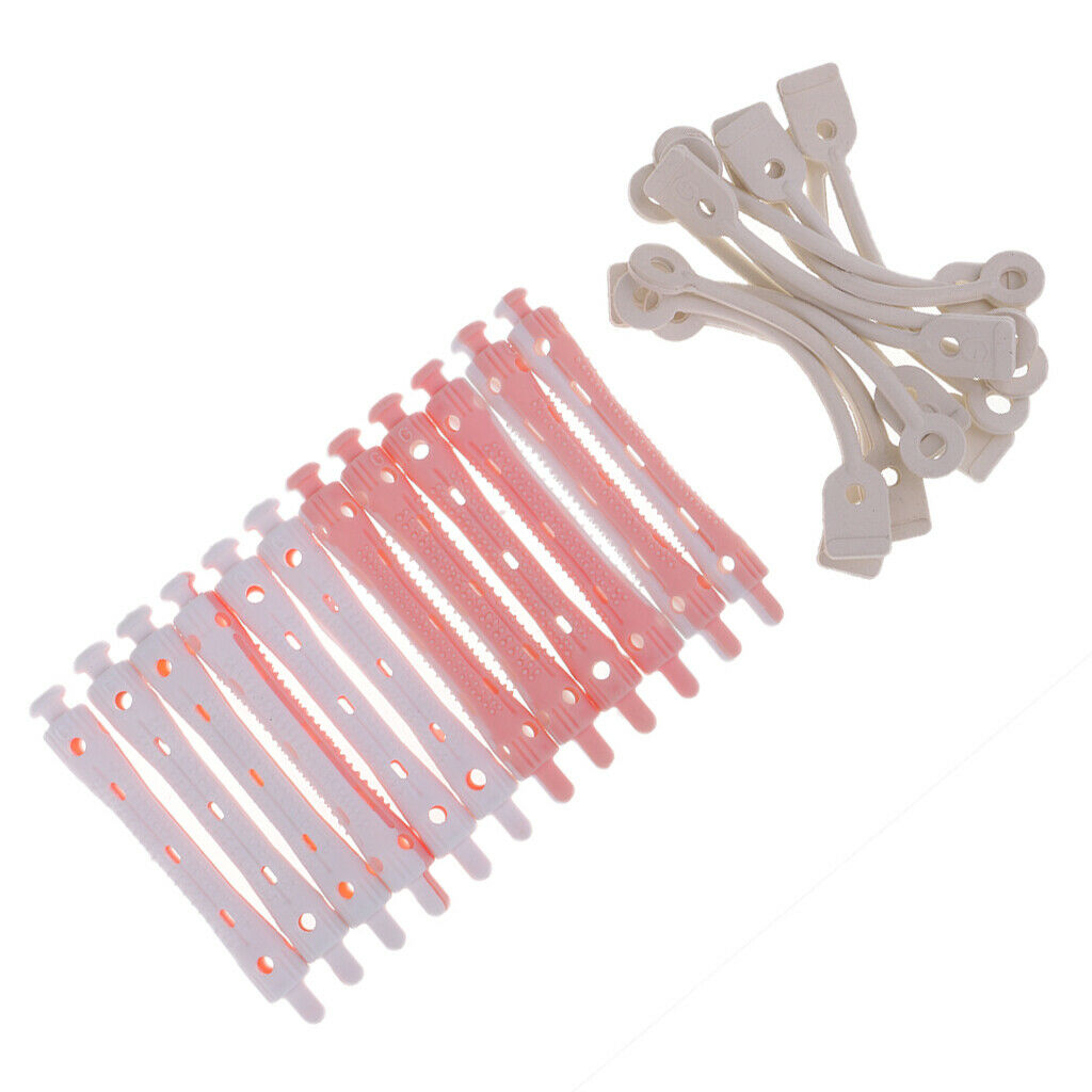 24x Perming Rods Rollers Perm Curlers For Waves Rods Hair DIY for All Ages