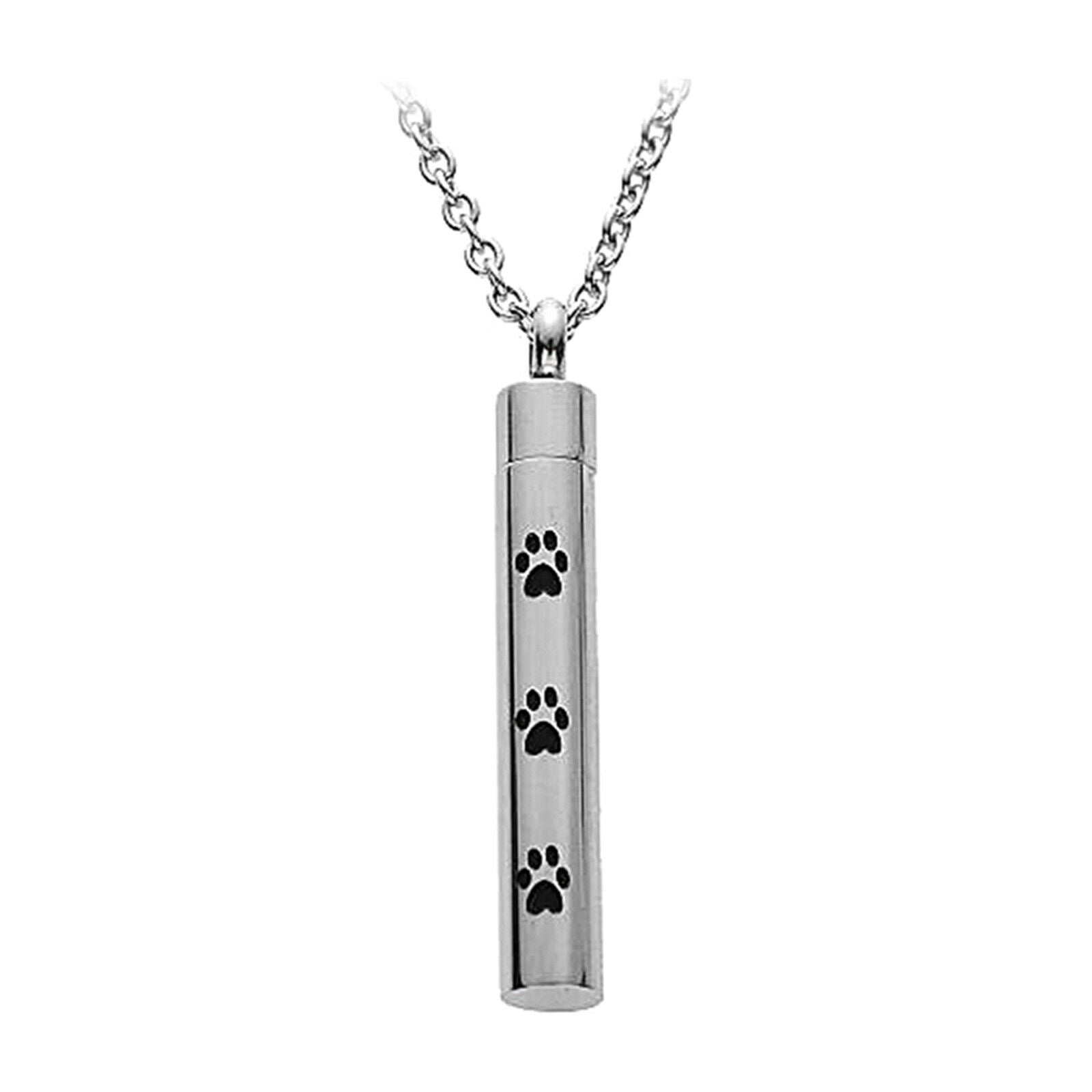 Cremation Keepsake Urn Necklace Bottle Ash Holder Pendant for Women Men