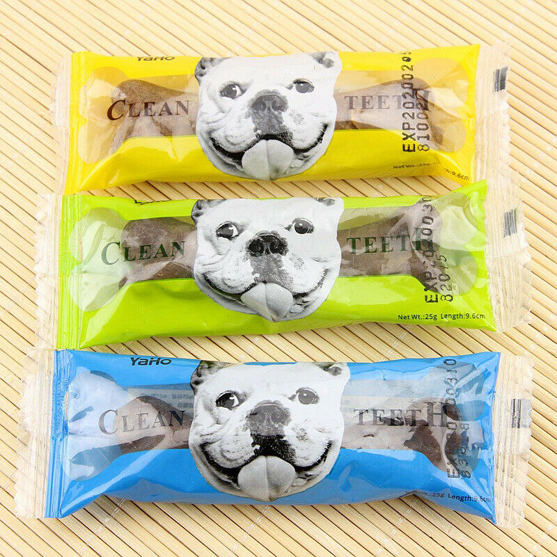 5pcs Dog Bone Natural Non-Toxic Puppy Toys For Dogs Pet Chew Game Dental CarBDA