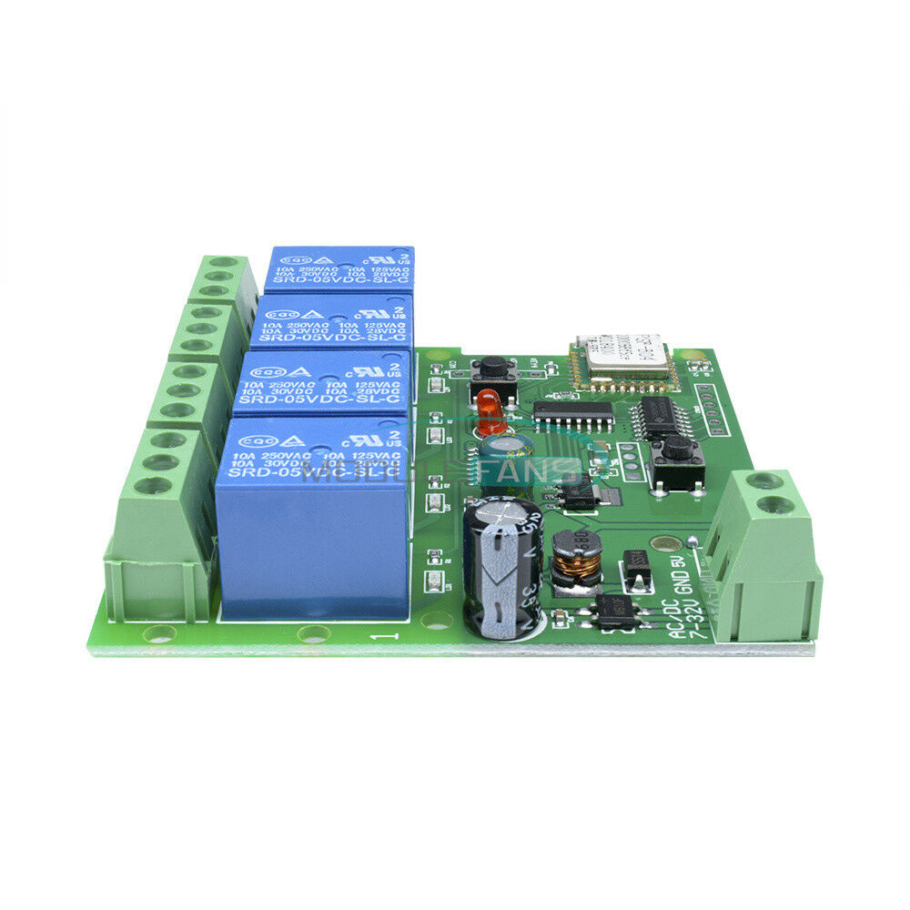 DC 5V 4-Way WiFi Wireless Delay Relay Switch APP Remote Control for Smart Home