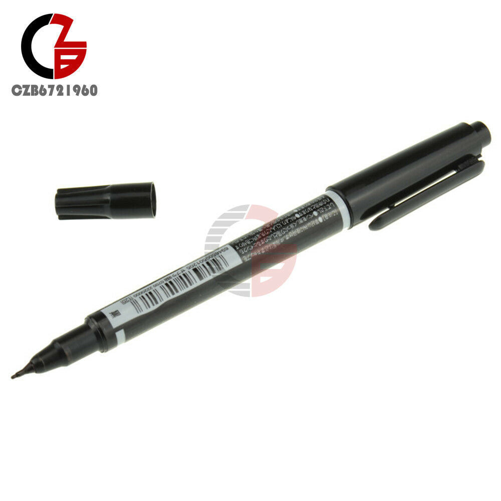 2PCS Black Ink Repair Pen DIY For Reparing PCB Printed Circuit Diagroam CCL