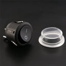 1Pc 2-PIN ON-OFF SPST Round Dot Car Auto Rocker Toggle Switch+Waterproof B Lt