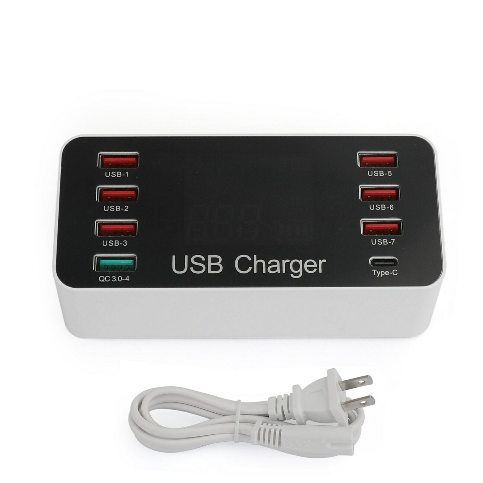 8 Port Multi USB AC Wall Charger Hub Smart Quick Fast Wall Charging Station
