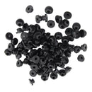 200 Pieces Black 3mm Rubber Rotary Tattoo Grommets Bar Nipples Rubber Bands