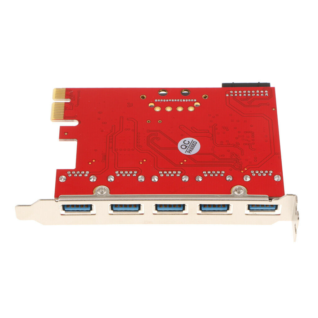 5Port SuperSpeed USB3.0 PCI-Express Desktop PC Connector Card Built in 20pin