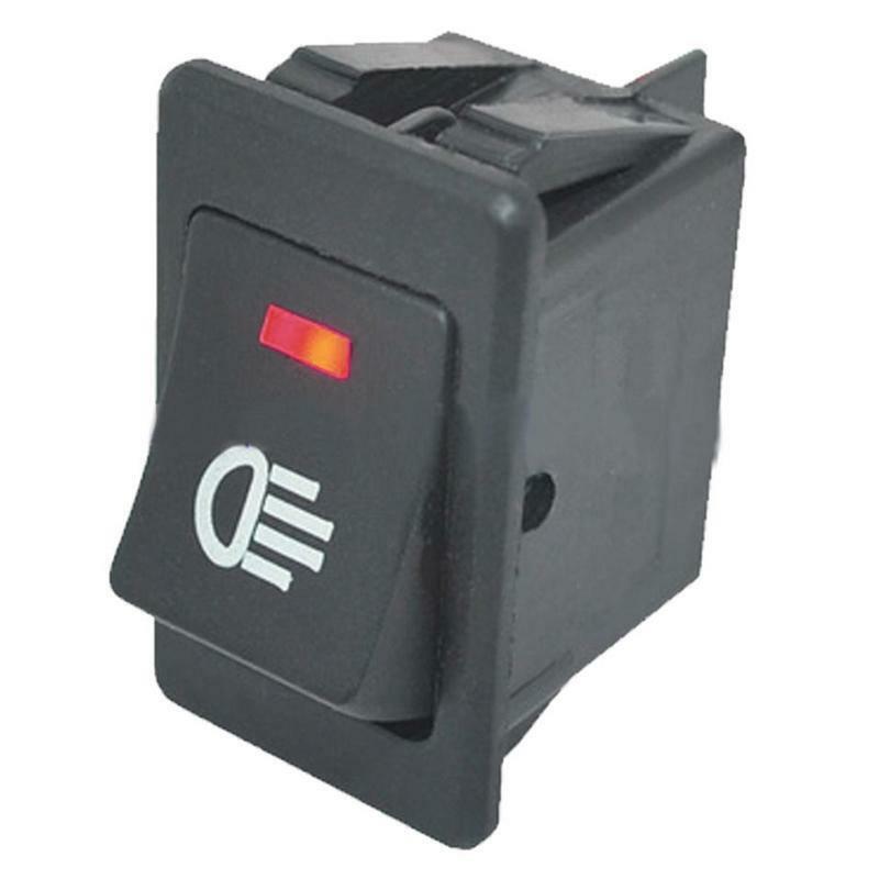 4 X 12V 35A Car Auto Fog Light Rocker Toggle Switch Blue LED Dashboard Sales