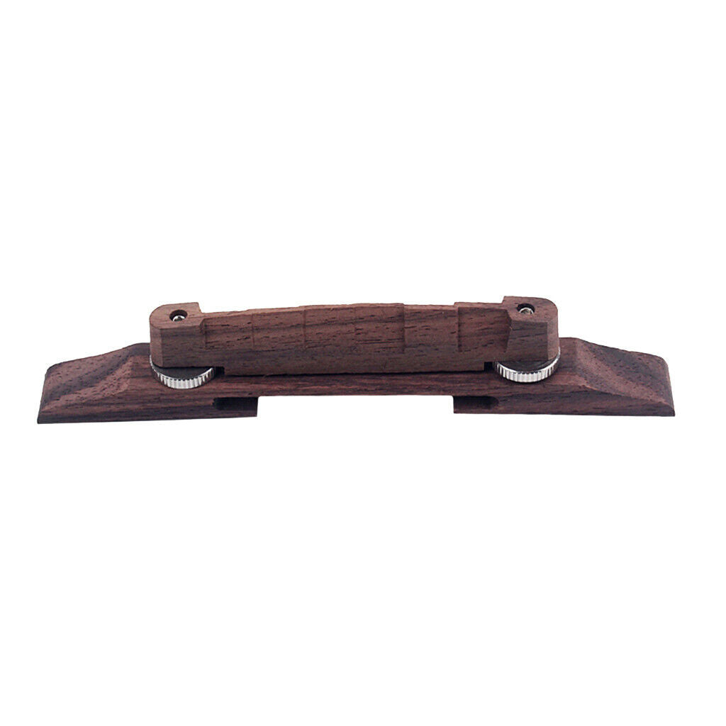Archtop Jazz Guitar Bridge with Carved Select Saddle, Rosewood