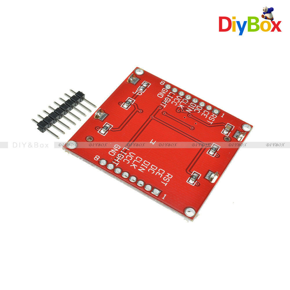 2PCS 84*48 84x48 LCD Module White Backlight Adapter PCB for Nokia 5110 Arduino