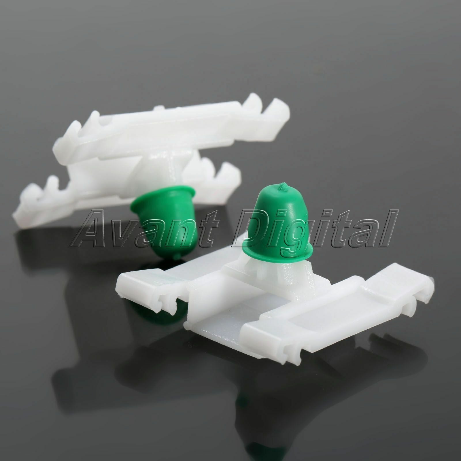 50x Door Moulding Nylon Clip Retainer With Rubber Grommet For  Moulding Clip
