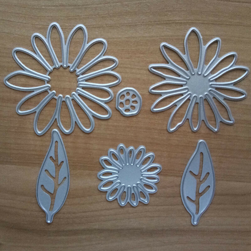 6Pcs Chrysanthemum  DIY Daisy Flower Die Set Metal Cutting Die Cutter Cards