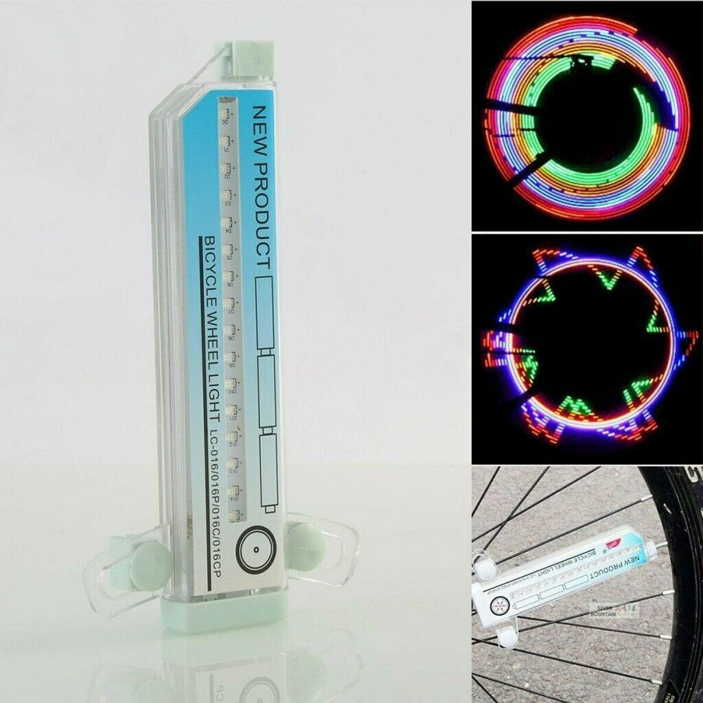32LED Colorful Bike Bicycle Cycling Wheel Spoke Tyre Light Bright LED Flash Lamp
