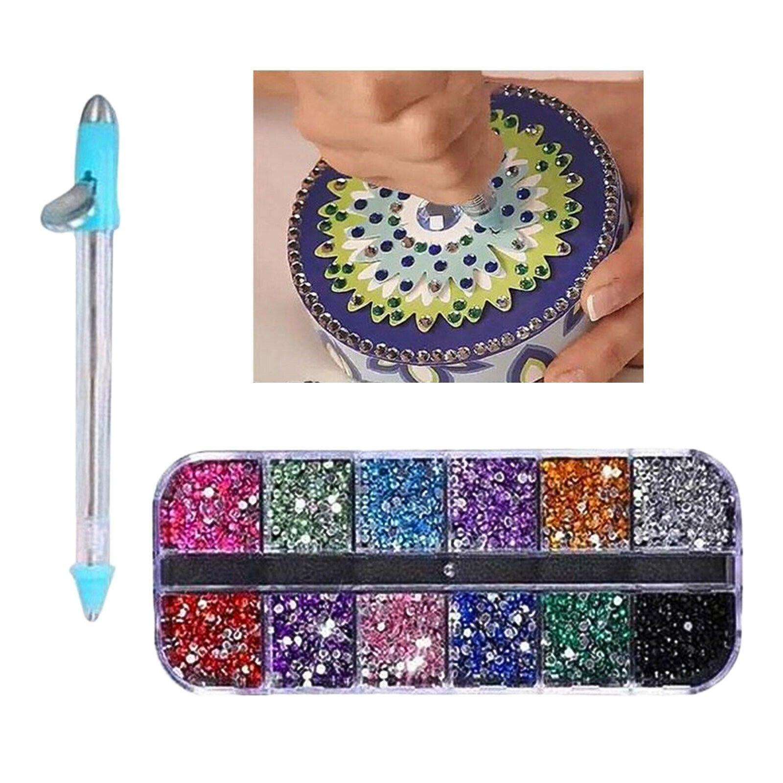 5D Stainless Steel Diamond Embroidery Painting Drill Pen Drill Box Set Tool