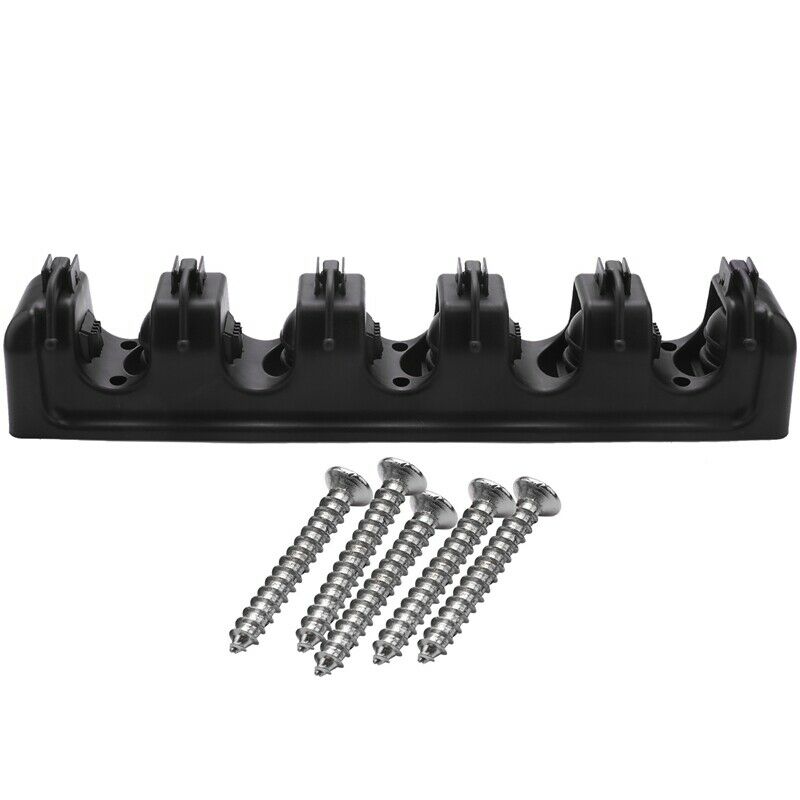 Broom Holder and Garden Tool Organizer for Rake or Mop Handles Up (Black) I4E8E8