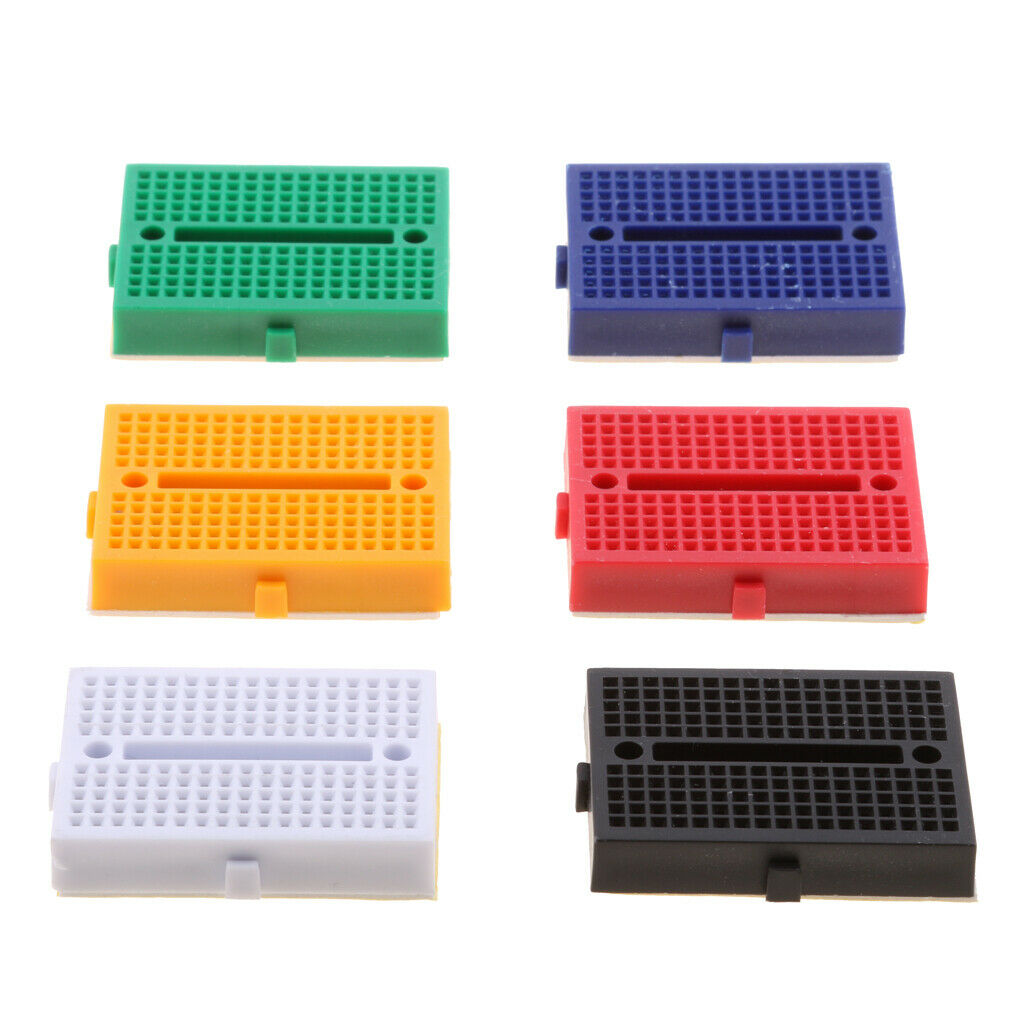 6 Pieces SYB-170 Mini Solderless Breadboard Portable Experimental Platform