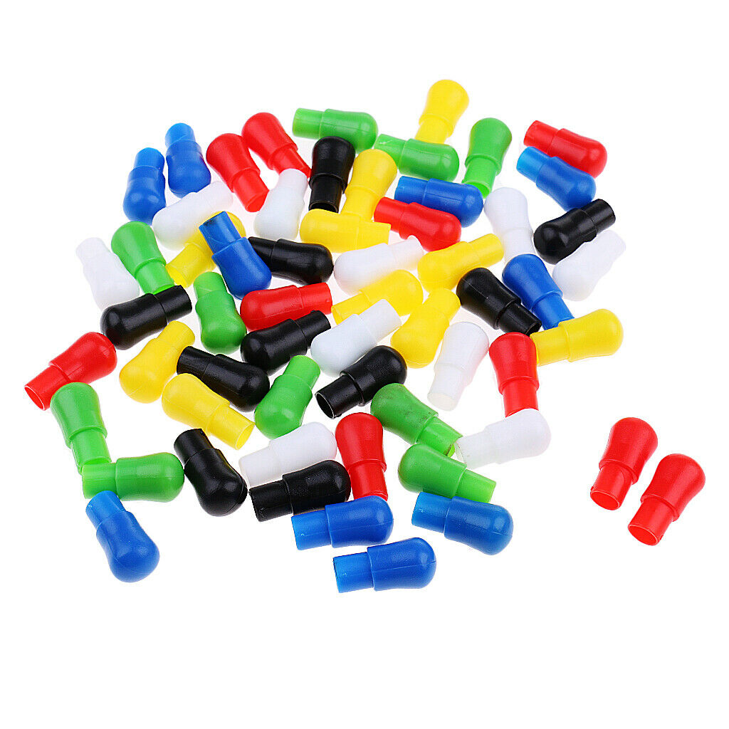 Lot 60 Multi-color Hexagon Plastic Chinese Checkers Replacement Pegs