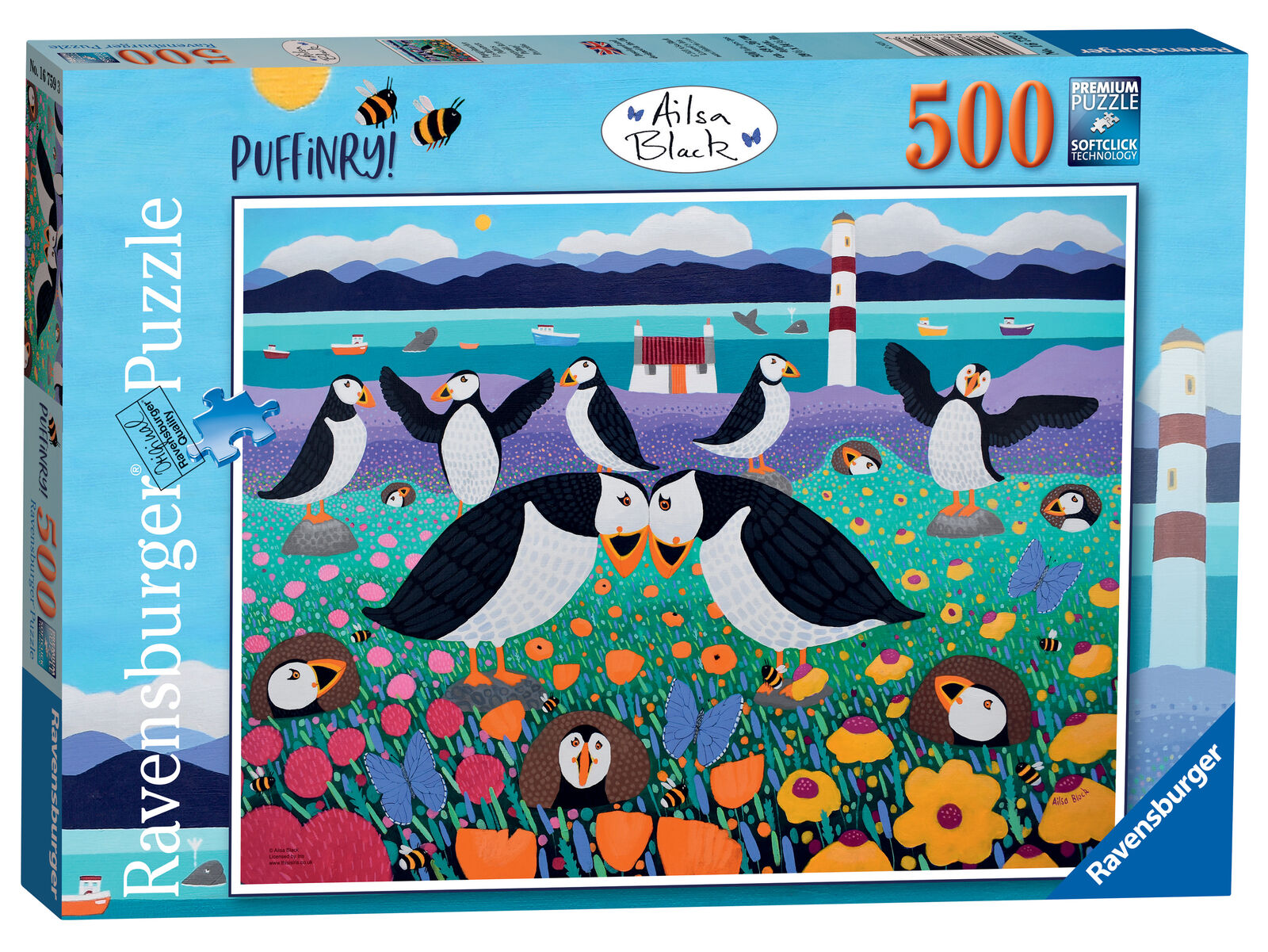 16759 Ravensburger Puffinry Jigsaw Puzzle 500 Piece Suitable for Children 10+