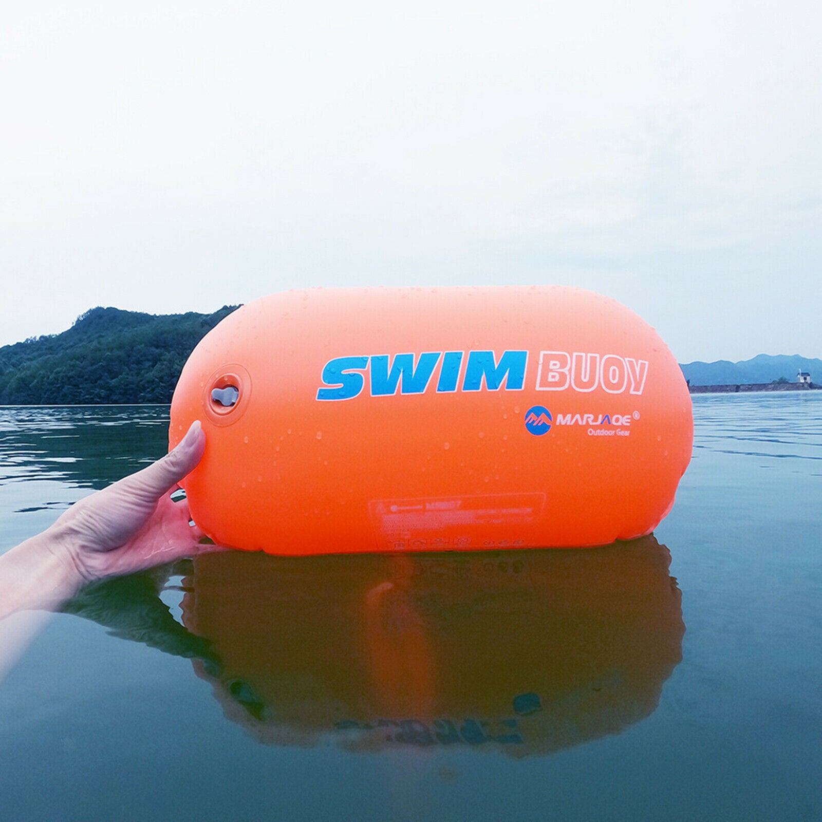 Visible Inflatable Swim Buoy Float for Open Water Swimmers Safe Swim Racing