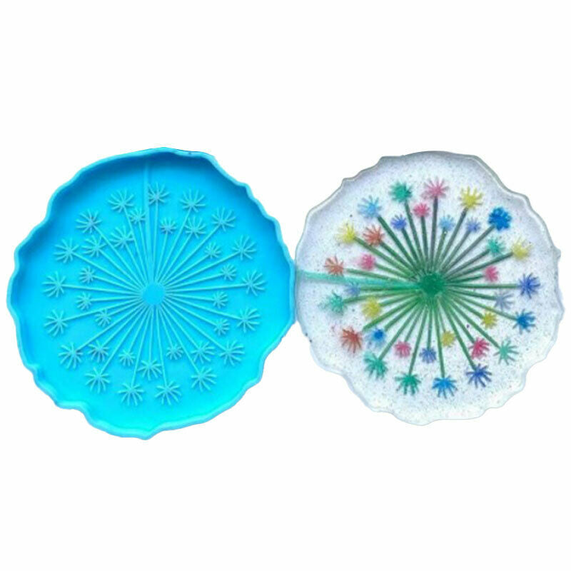 Dandelion Coasters Molds Silicone Molds Mold Making For CraftA KX